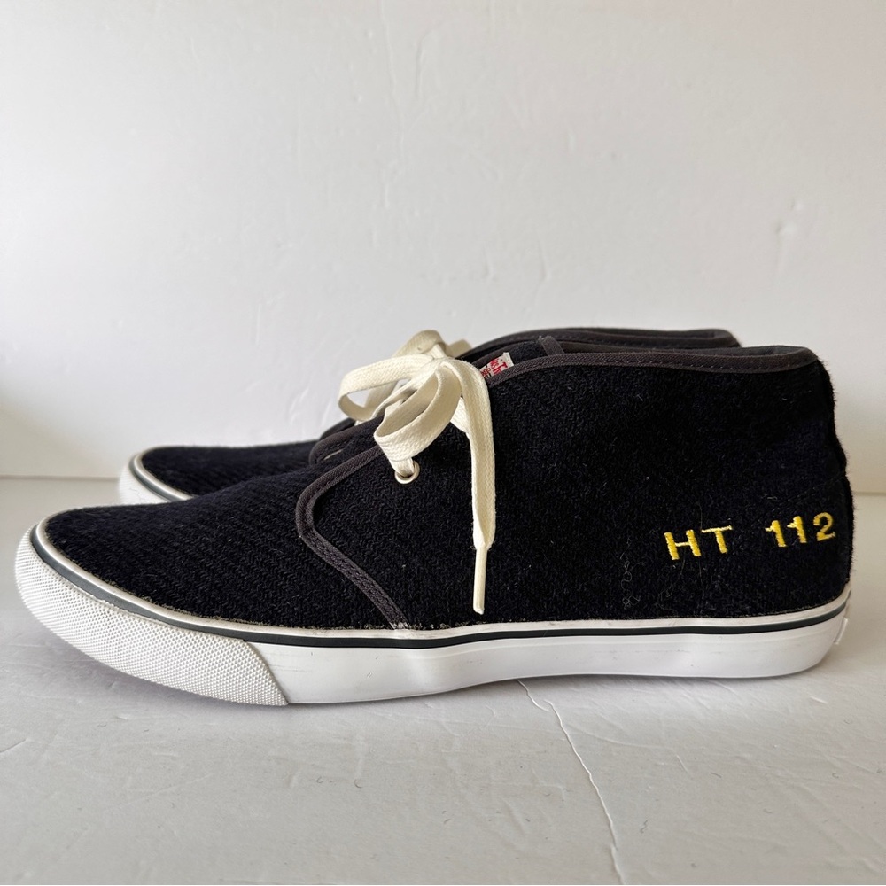 Mark McNairy GENERIC SURPLUS Harris Tweed Navy Chukka Shoes Sneakers Mens 10.5